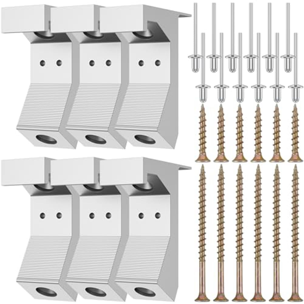 Ksrnsne 30-teiliges Quietsch-Bodenreparatur-Set, Legierung, beseitigt den Boden, Quietschschrauben-Set, Platzbefestigungs-Set für 1,6 cm und dickere Böden, einfache Installation