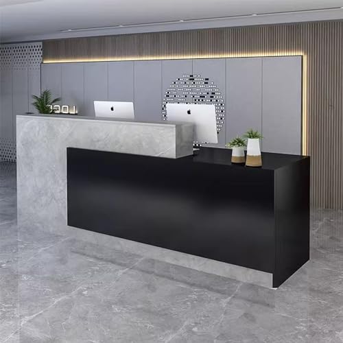 Gvqng Empfangstresen, Empfangstresen, Moderner Verkaufstresen, Empfangstresen Mit AbschließBaren Schubladen, FüR KassenbüRo/SchöNheitssalon/Lobby,22,160 * 60 * 100cm