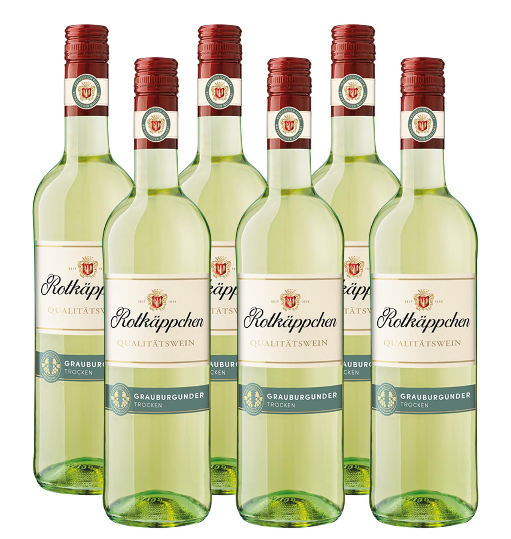 Rotkäppchen Qualitätswein Grauburgunder Trocken – Deutscher Weißwein aus Rheinhessen (6 x 0,75 l)