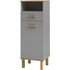 SCHILDMEYER Highboard, BxH: 40,4 x 114,5 cm - grau