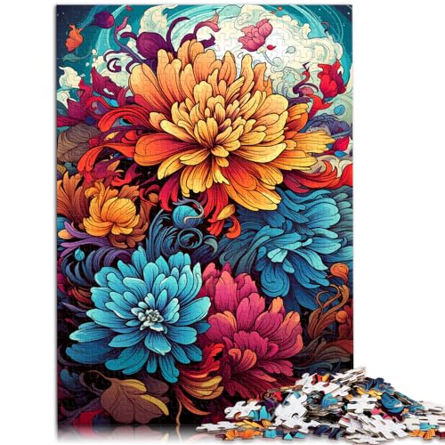 Puzzles Die farbenfrohe Psychedelie von Trapani Jasmin Puzzles für Erwachsene 1000-teiliges Holzpuzzle Weihnachtswunschliste mit Weihnachtsmann 1000 Teile (50 x 75 cm)