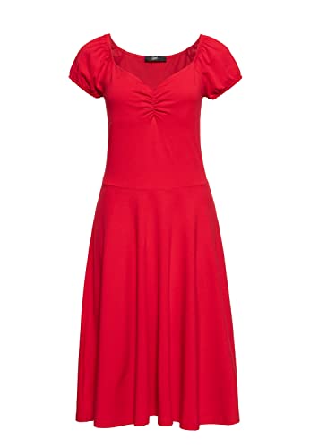 Queen Kerosin Damen Swing Kleid | Red Dress | Sommerkleid |50S | 40S | 60S | Gepunktet | Vintage | Rockabilly | Rockabella | Swing Dress