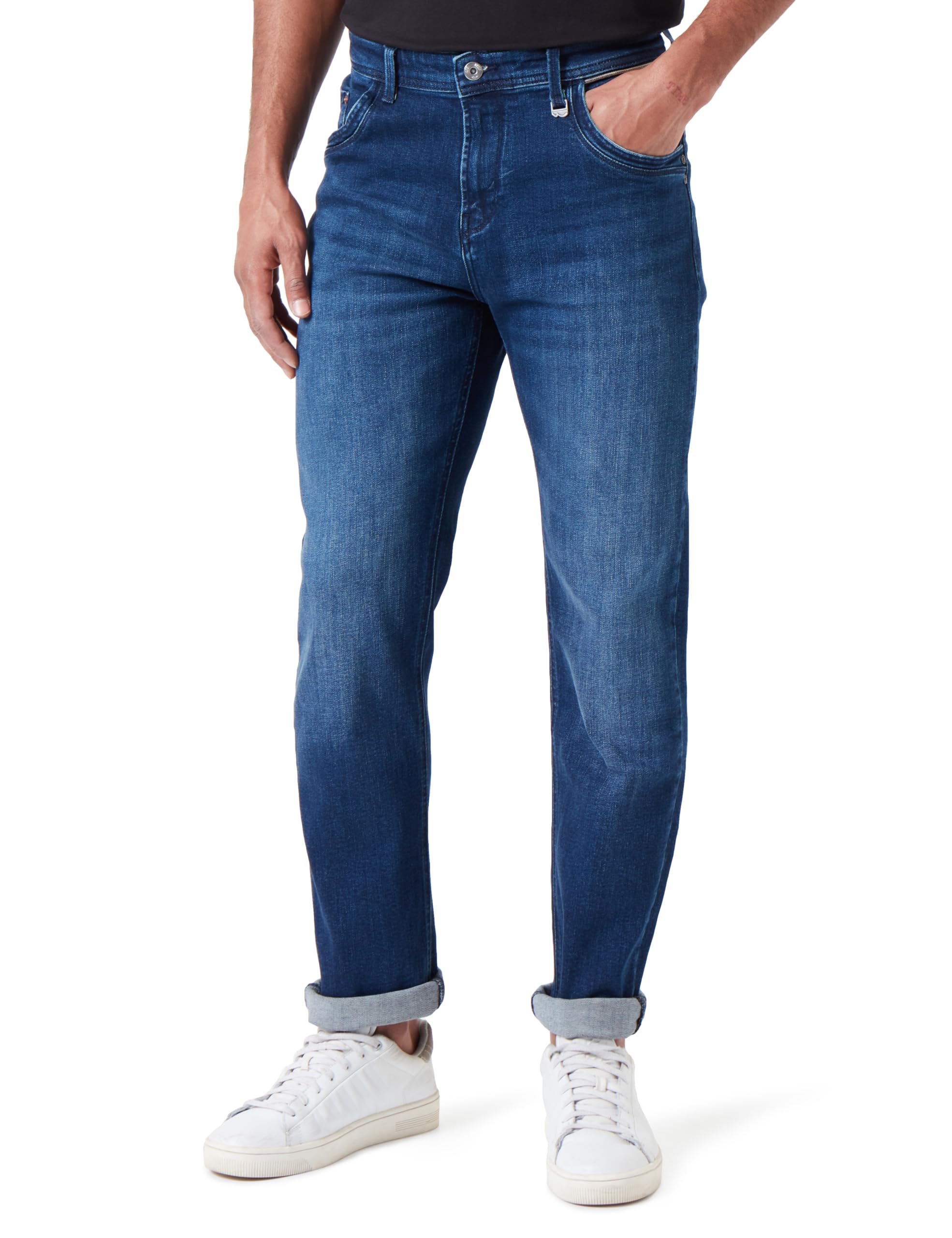 LTB Jeans Herren Jeans Ricarlo Regulär aus Baumwollmischung Bootcut Denim mit Mittlere Taille in Dunkel Blau