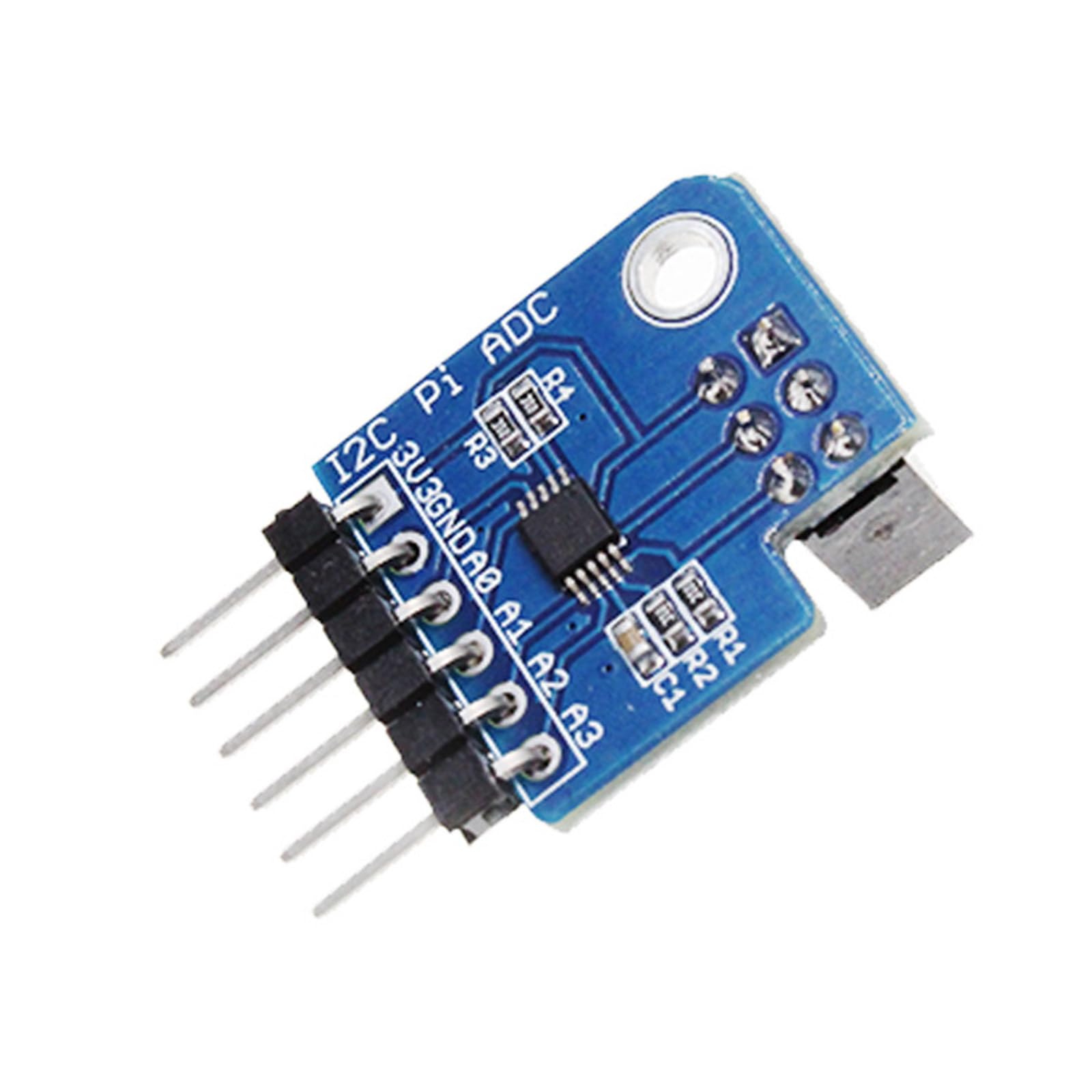 Qsvbeeqj Analog-zu-Digital-Konverter, 16 Bit, 4-Kanal-Modul-Konverter, Konverter, Entwicklung für RPi 4B/3B+/3B