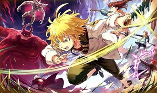 Hfmquisutron Jigsaw Puzzle 1000 Teile Abenteuer Animation Charakter Meliodas Poster Aus Holz Geeignet Für Die Familie Zu Spielen Zusammen Rg166Sm