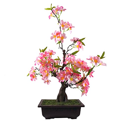 Leaf Künstlicher Kleiner Bonsai-Baum. LEAF-Bonsai-V2 60 cm Rosa Kirschbonsai