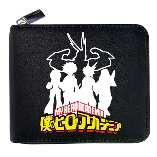 RYNDEX My He-ro Academ-ia Portmonee Anime, Süß Spaß Einzigartig Karten Geldbeutel, Scheckkartenetui für Fans Teens Geburtstagsgeschenk(Color:Multicolor 11)