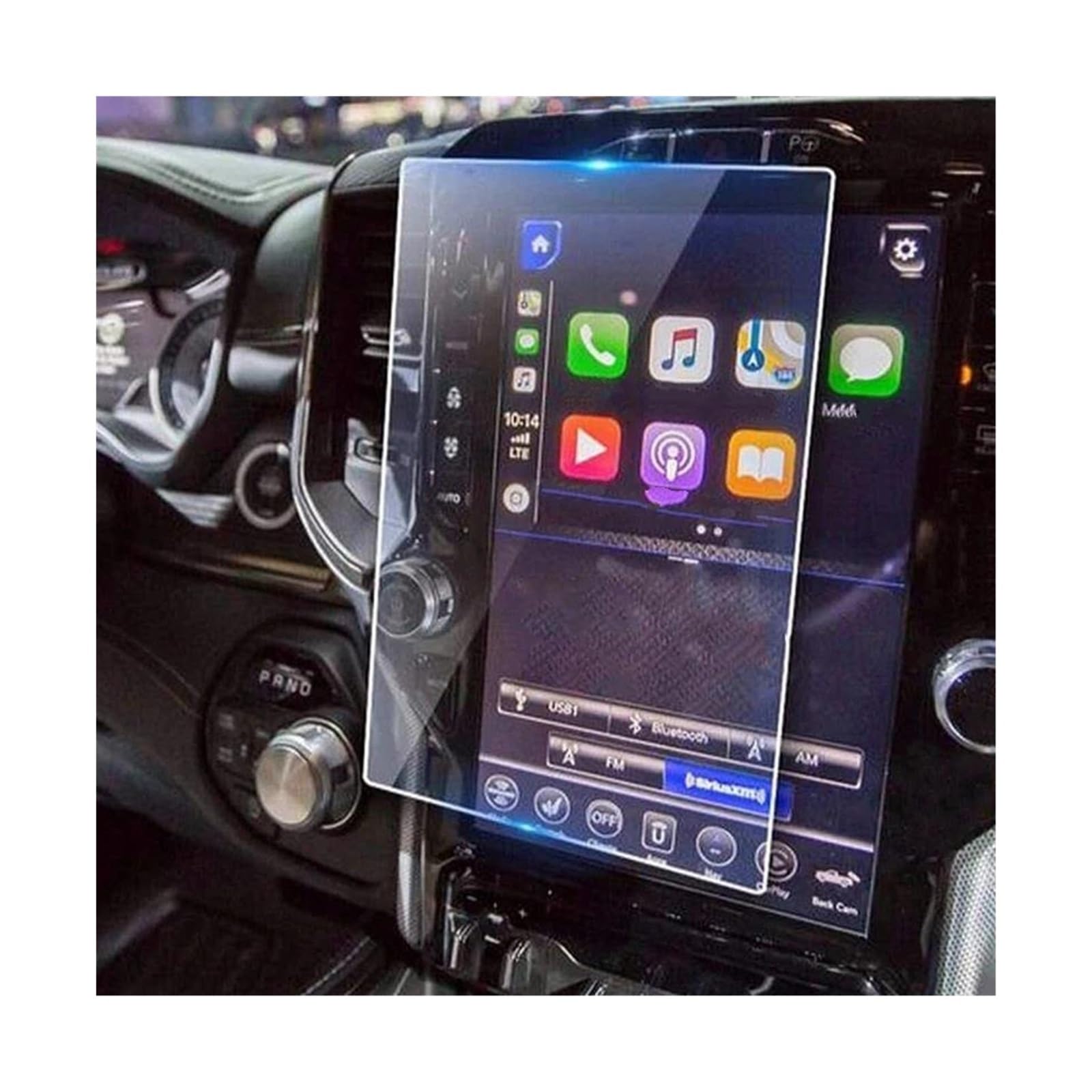 KHUKHU 12-zoll Für Dodge Für Ram 1500 2500 3500 2019 2020 2021 Auto Navigation Touch-Screen Display Gehärtetem Glas Schutz Film Navigationsdisplay Screen Protector