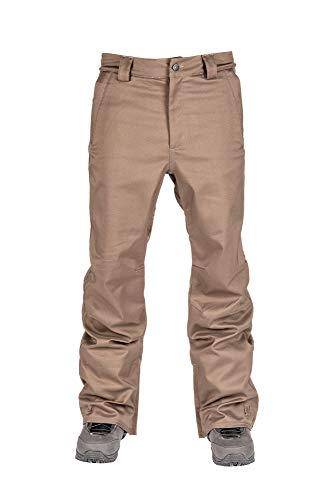 L1 Premium Goods Herren Slim Chino Pant '21 Hose Wasserabweisend Atmungsaktiv Snowboardhose Men, Espresso, L