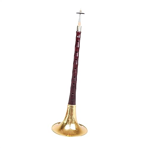 Suona-Instrument Hochwertiges Suona-Horn, Rotes Sandelholz, Kupfer, Suona, Chinesisches Traditionelles Holzblasinstrument, Ebenholz, Suona (Color : Little G tone)