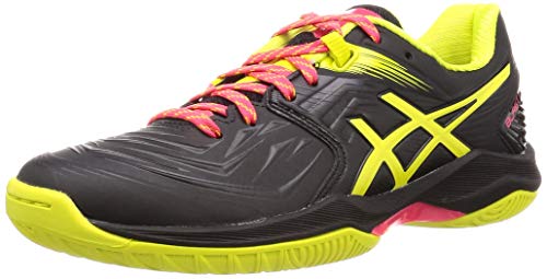 ASICS Damen Blast Ff Handballschuhe, Schwarz (Black/Sour Yuzu 001), 42.5 EU