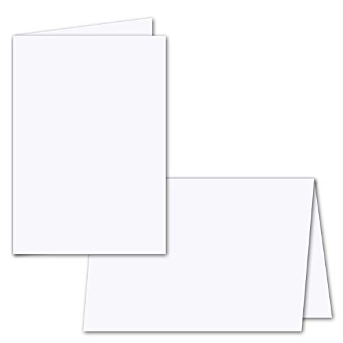 200x faltbares Einlege-Papier für B6 Doppelkarten - hochweiß - 168 x 224 mm (112 x 168 mm gefaltet) - ideal zum Bedrucken mit Tinte und Laser - hochwertig Mattes Papier von Gustav NEUSER®