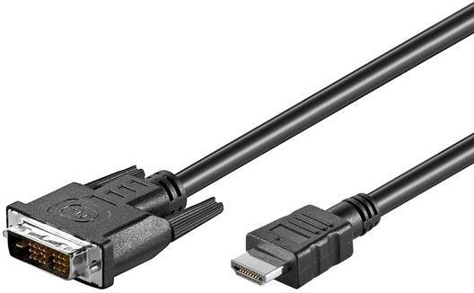 M-CAB - Videokabel - HDMI / DVI - HDMI (M) bis DVI-D (M) - 3 m - Schwarz