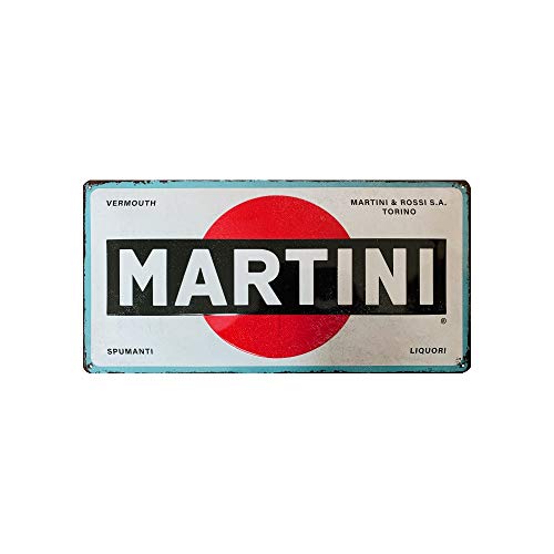 Nostalgic-Art 27030 - Martini - Logo White, Blechschild 25 x 50 cm