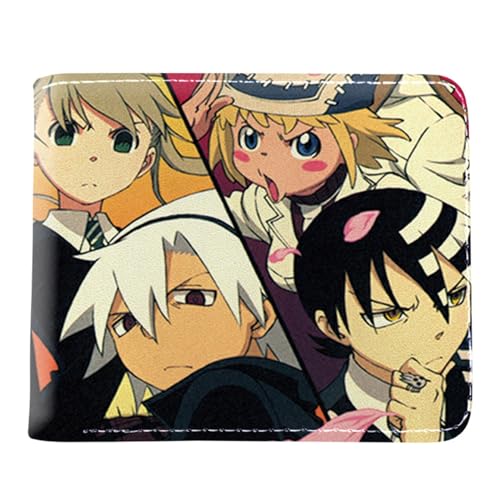 RYNDEX So-ul Eat-er Anime Geldtasche, Cartoon-Druck Kleiner Geldbeutel, PU Leder Geldbörse Kreditkartenhalter(Color:Multicolor 3)