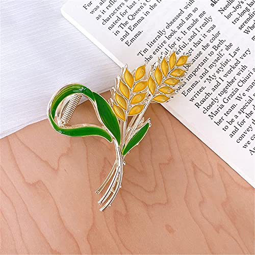 Haarklemmen, Clip-Haarspangen, Klauen-Clips, Damen-Haarspangen, Haarklammer, koreanisches Gold, Metall, Blumen, Haarnadel, große, elegante Hai-Clip-Haarspange, Kopfbedeckung, 4 (Farbe: 3) (Farbe: 4) (