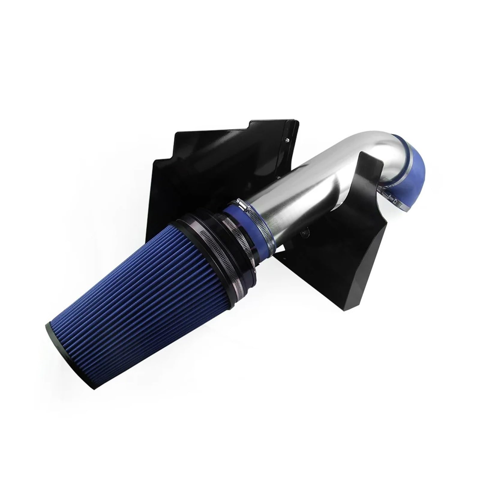 Induktion Schlauch Kit Für Chevy V8 4.8L 5.3L 6.0L Für Silverado 1500 2500 3500 1999-2006 4 "Cold Air Intake System Mit Hitzeschild 4 Zoll Air Fitler Kit Auto Luftansaug(A Blue)