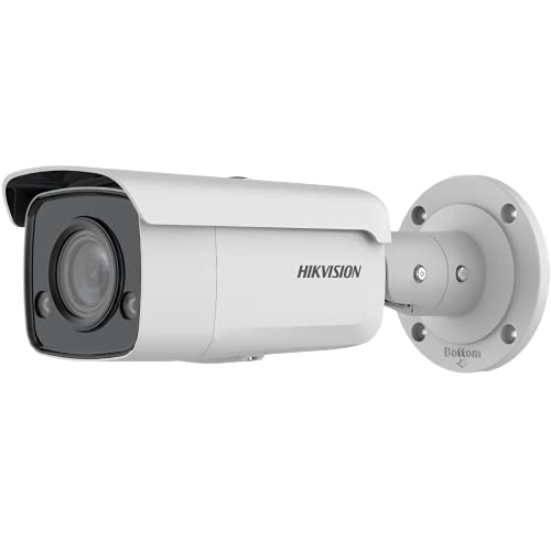 Hikvision DS-2CD2T87G2-L(4mm)(C) Bullet Überwachungskamera mit 8 Megapixel, bis zu 60m Beleuchtung, professionelle Überwachungskamera, ColorVu Kamera mit Farbiger Bildgebund bei Nacht durch Weißlicht