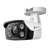 TP-Link VIGI C330 6 mm Objektiv Smart Outdoor Sicherheitskamera | 3 MP HD Vollfarb-Netzwerkkamera | Smart IR | integriertes Mikrofon | IP67 wasserdicht | H.265+ | PoE/12 V DC CCTV