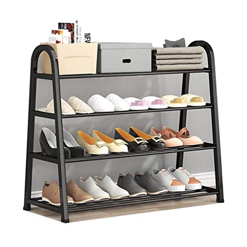 CNBYDK Schuhregal, freistehende Schuhregale, Foyer, minimalistische Schuhregale, 4. Stock, kleines Schuhregal, Flur, Wohnzimmer, Schuhaufbewahrung, Organizer, stabil und langlebig