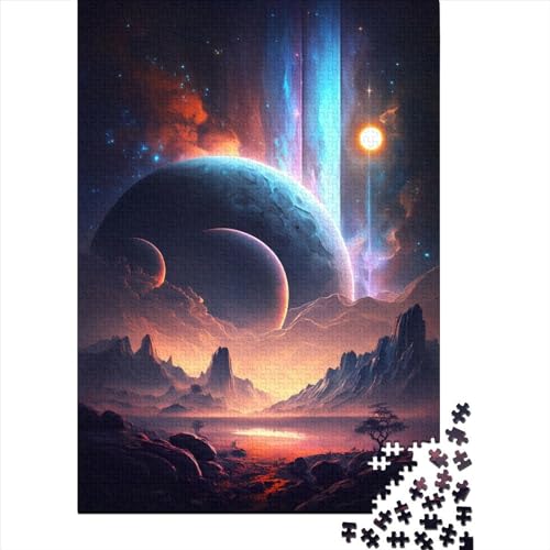 1000-teiliges Puzzle für Erwachsene Teenager, Fantasy-Spektrum der Galaxie für Erwachsene, schwierige Puzzles, schwierige, anspruchsvolle Puzzles, 1000 Teile (Größe: 75 x 50 cm)