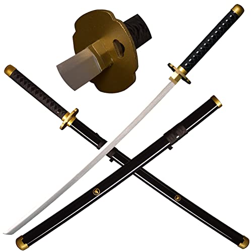 LQZJG Cosplay Anime Bambus Schwert,Rurouni Kenshin Schwert Katana Sakabatou,Himura Kenshin Katana Rückwärtsklinge 103cm/41 Zoll