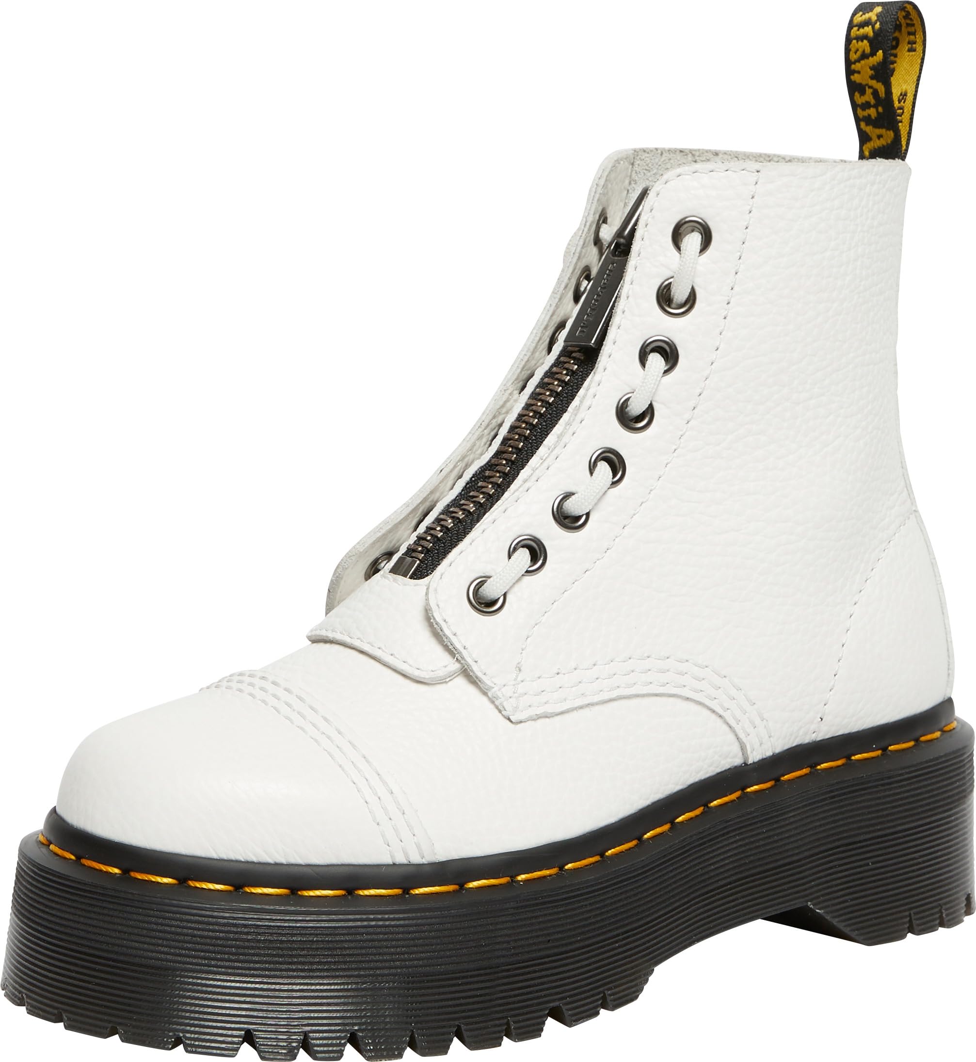 Dr. Martens Jungle Boot Springerstiefel, White Milled Nappa, 40 EU