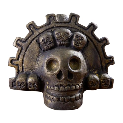 Echter schreiender Azteken-Tod – Totenkopf-Form, authentischer Azteken-Tod, lautester, authentischer einzigartiger Klang für Sammlungswert