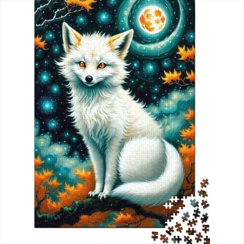 Tier-Fuchs-Puzzle für Erwachsene und Jugendliche, 1000 Teile, Puzzle für Erwachsene Teenager, schwierige, anspruchsvolle Puzzles, 1000 Teile (Größe: 75 x 50 cm)