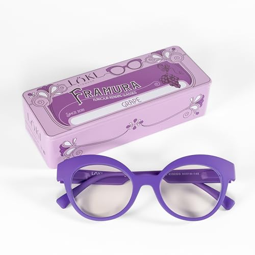 Loki Framura Brille, Erwachsene, Unisex, Violett, Einheitsgröße