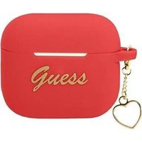 GUESS Cover Charm Hearts Red, für Apple AirPods 3, GUA3LSCHSR (GUA3LSCHSR)