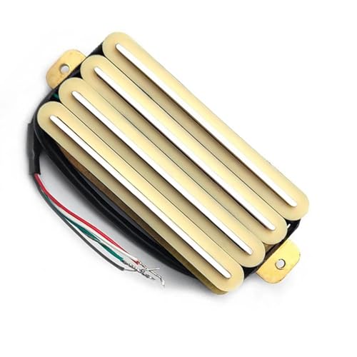 E-Gitarre High Output Track Type Four Coil Humbucker Pickup Zubehör e gitarren tonabnehmer (Color : Yellow)