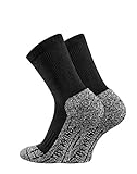 TippTexx24 Trekkingsocken, 6 Paar Trekking Socken Coolmaxsocken, Black, 47/49