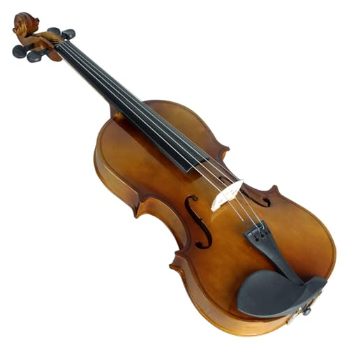 Standard Violine Natürliche Farbe Lindenholz Violine Anfänger Übungsgeige Flügel Geigenkasten(1/2-natural)