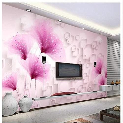 XLMING Fantasie-Blume Küche Esszimmer Arbeitszimmer Wohnzimmer TV Hintergrund Wand 3D Tapete-250cm×170cm