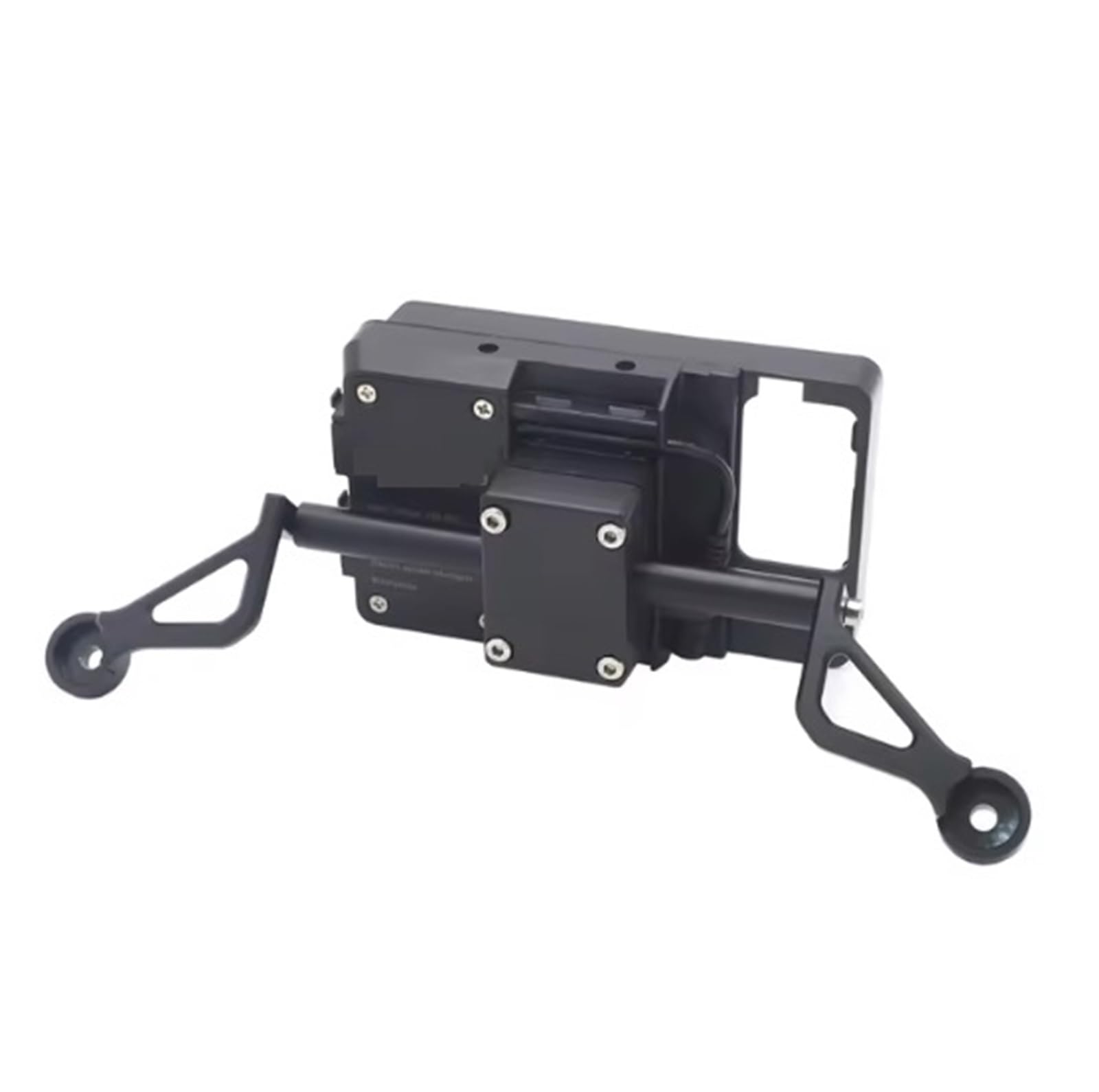 Handyhalterung Motorrad Für Xmax 300 250 125 SCHWARZ Mobile GPS-Navigationsstation Rahmenplattenhalterung Navigationshalterung Externes Zubehör Handyhalter Fahrrad(Set)