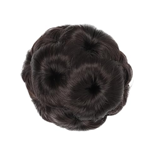 Haarteil Synthese Klaue Clip Chignon Verlängerung Clip in Haar Frauen Haarteil Lockiges Haar Dutt Mode Haar Tasche Haar Verlängerung Haar bandss Haarverlängerung(C)