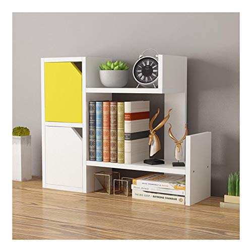 Freistehende Regale, einfaches Bücherregal aus Holz für den Schreibtisch, Theke, Bücherregal, Schreibtischregale für das Büro, Aufbewahrungsorganizer für Bürobedarf, Make-up-Regale für Zeitschriften