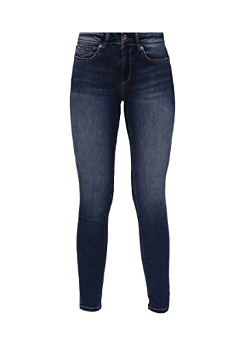 Miracle of Denim M.O.D. Damen Jeans Monika - Slim Fit - Blau - Lazuli Blue W25-W34 Stretch, Größe:27W / 32L, Farbvariante:Lazuli Blue 3515