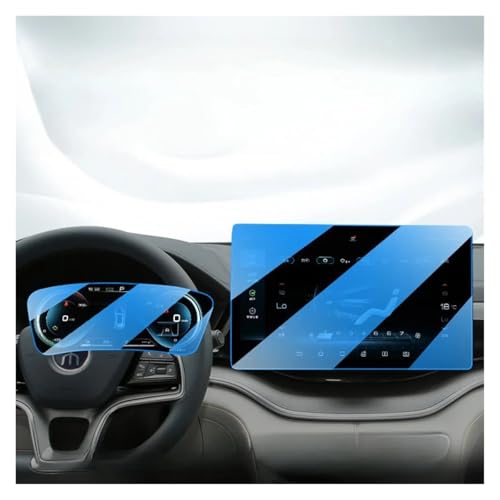 Navigations-Displayschutz Für BYD Für SONG Für PLUS Für DMi EV 2024 2023 Autoinnenausstattung Navigationsbildschirm Schutzfolie Aus Gehärtetem Glas Kratzschutzfolie Navigation Schutzfolie(A blue eye p