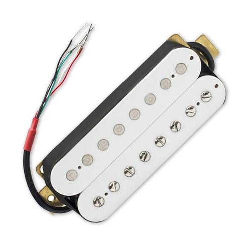 8 Saiten E-Gitarre Humbucker Pickup Coil Spliting Pickup Gitarrenteile Weiß Single-Coil-Tonabnehmer (Color : Neck)