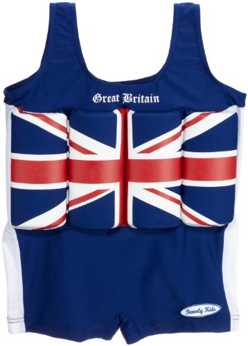 Beverly Kids Jungen Britain Uv-bojenbadeanzug, Blau, 98