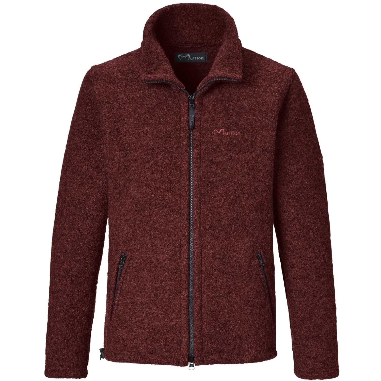 Mufflon Herren Wolljacke Mu- Randy W300 Rosso weinrot - L