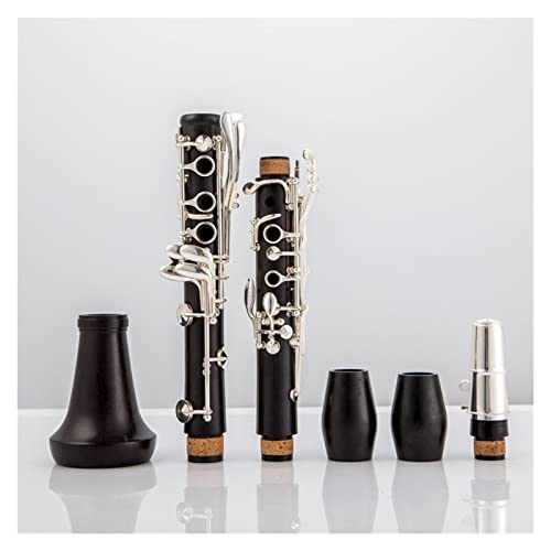 Klarinetten Ebony Clarinet BB Tune 17 Key Silber Überzogene Kupfer Massivholzklarinette Standard Klarinette