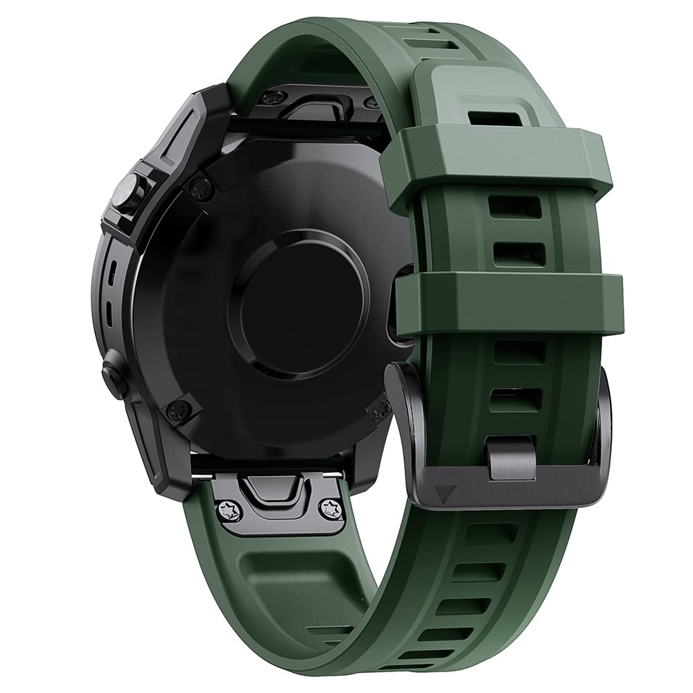 NEYENS QuickFit 26 22 mm Smart-Armbänder für Garmin Fenix 6 6X Pro 5 5X Plus 7 7X VERTIX 2 MK2 Silikonband Descent MK2i Smart-Armbänder, For Descent G1 Solar, Achat