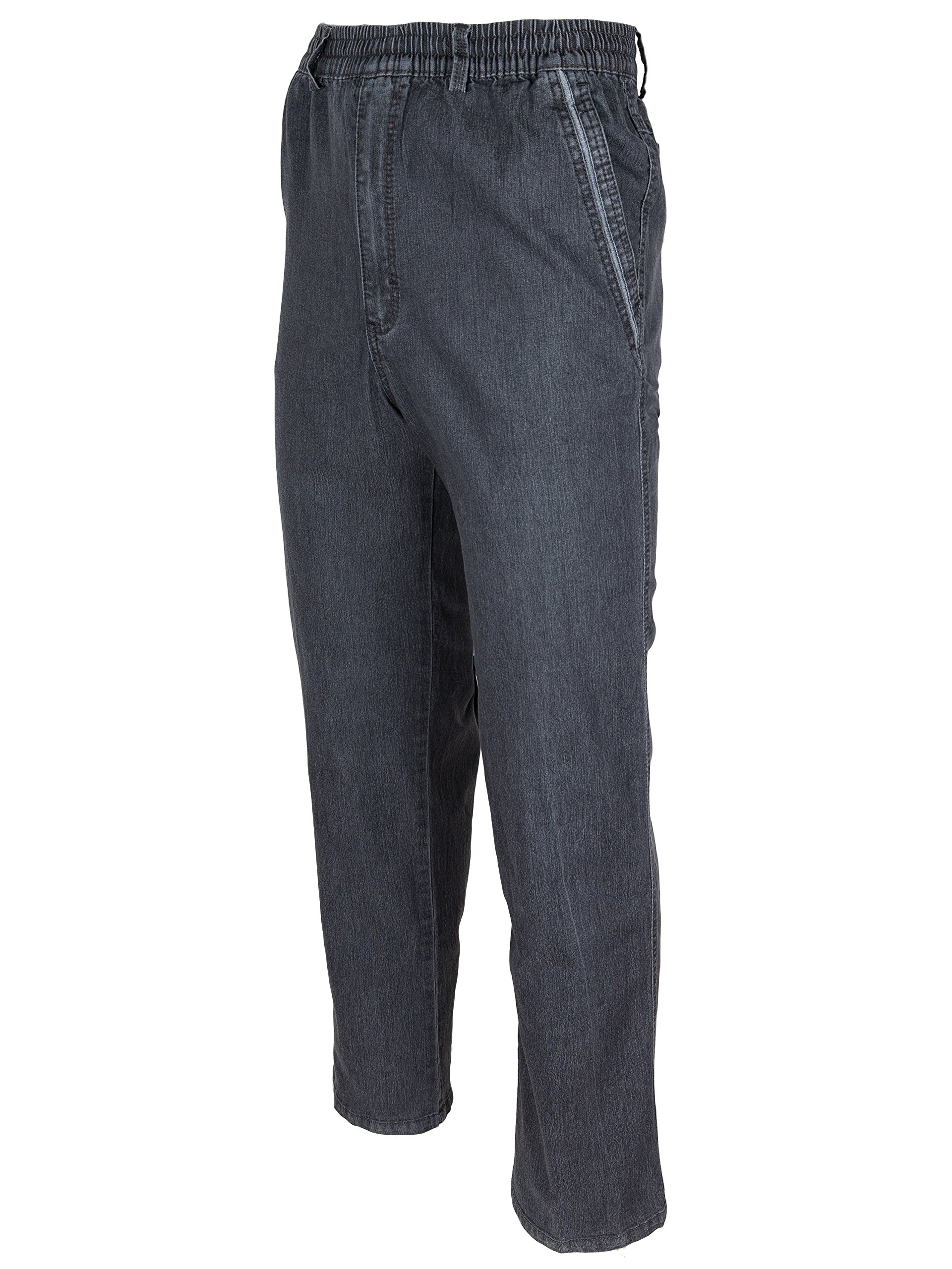 SOUNON Herren Jeans, Cargojeans, Schlupfhose Schlupfjeans, Stretchjeans Schwarz (M2), Groesse: M