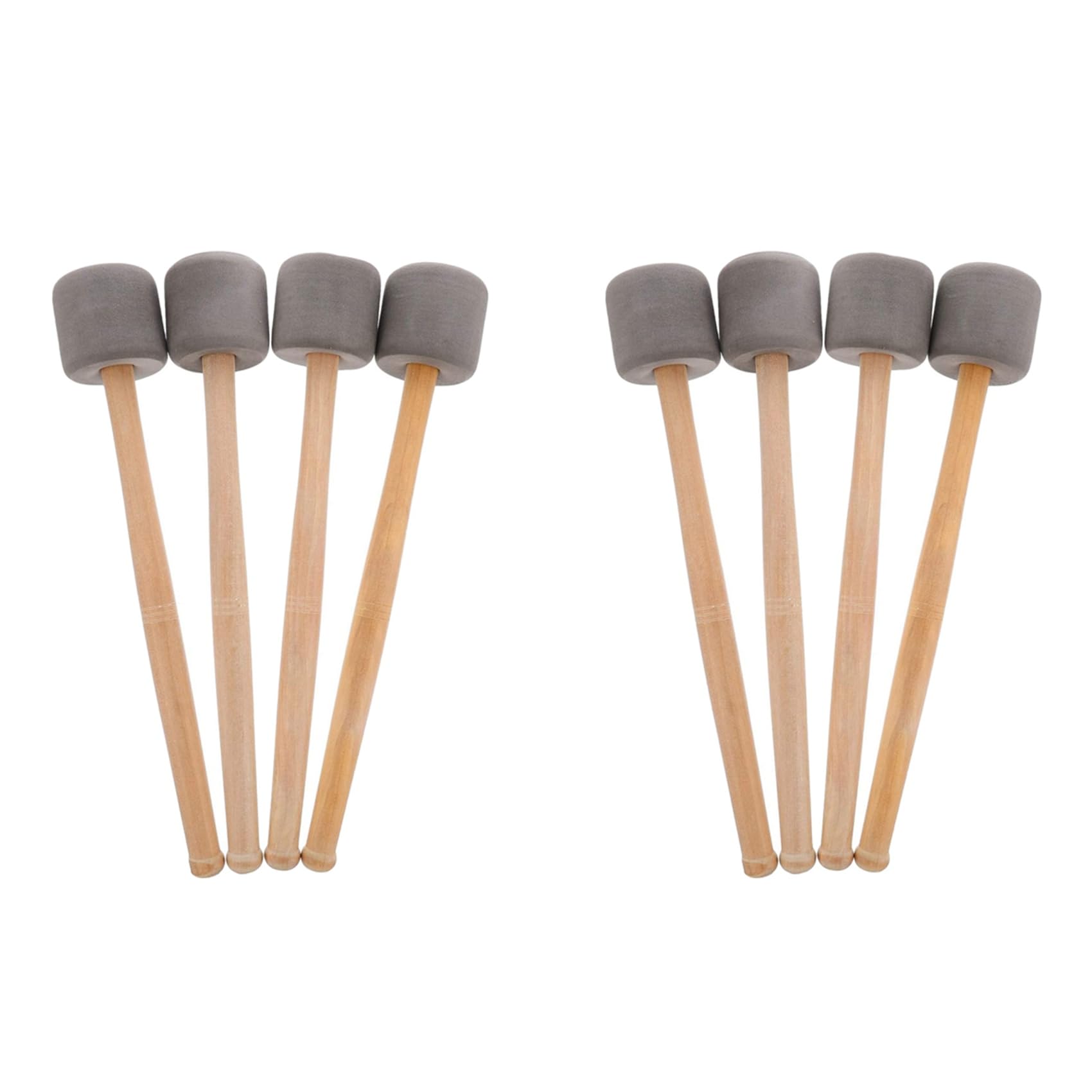 SICOSALT 8 Stück Bass Drum Mallets Sticks Mallets Foam Drum Mallets für Marching Band Percussion