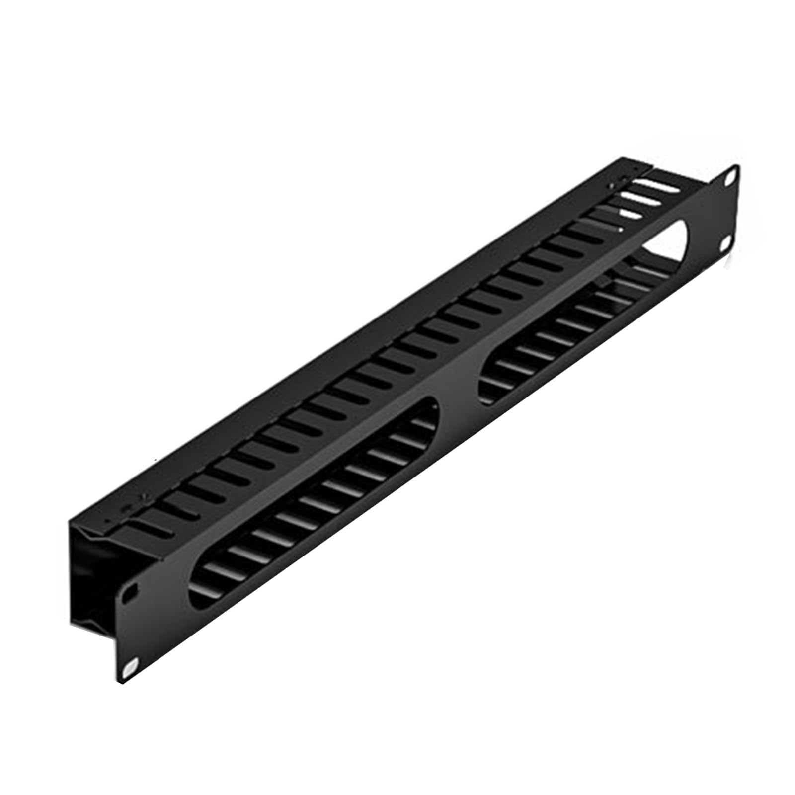 BYUTFA 19-Zoll-1U-Schrank-Rack-Pass-Through-24-Port-CAT6-Panel-RJ45-Kabeladapter Keystone Modular Distribution