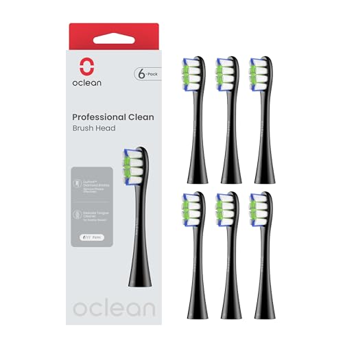 Oclean Bürstenköpfe Professional clean -6 pack Black