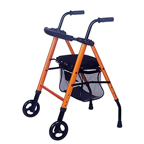 Selbstfahrender Standard-Walker, zusammenklappbarer Einkaufswagen für ältere Menschen, vierrädriger Gehwagen, Gehwagen, Einkaufswagen, Geschenk Comfortable anniversary